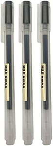 Muji Gel Ballpoint Pen - Black - 0.5mm - Pack of 3