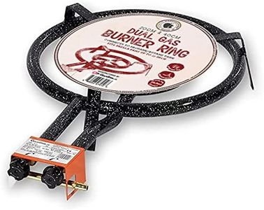 Gourmanity Made By Garcima, Paella Dual Gas Burner Ring, 20 and 40 cm Paella Burner, Butane/Propane Gas Burner, Outdoor Paella Pan Burner