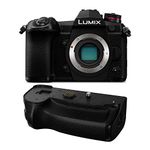 Panasonic Lumix DC-G9 Mirrorless Micro Four Thirds Digital Camera (Body Only) with Panasonic DMW-BGG9 Battery Grip Bundle (2 Items)