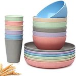 Wheat Straw Dinnerware Set, 18 Pcs 