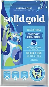 Solid Gold - Fit as a Fiddle Weight Management Cat Food - Low Calorie Grain Free Dry Cat Food Recipe with Alaskan Pollock - Superfoods & Probiotics for Gut Health and Immune Support