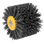 Shineboc Sanding Brushes 60 Grit, 120x100mm Abrasive Brushes, Polishing Brush for Woodworking, Grit Brush Nylon Brush Bristle Brushes for Satin Finishing Machine Wire Drawing Wheel