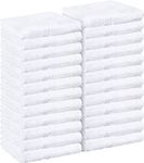 Utopia Towels - Salon Towels, 24-Pack (Not Bleach Proof, 16 x 27 Inches) Highly Absorbent Towels for Hand, Gym, Beauty, Hair, Spa, and Home Hair Care (White)