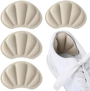 Molain 2 paia di impugnature per tallone per scarpe troppo grandi e spessi cuscini per tallone, inserti per schienale, fodere per scarpe anti blister, protezioni per tallone aggiungono volume extra
