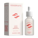 Goodrays - High Strength CBD Oil Drops for Anxiety - 500mg CBD / 15ml - Natural Cannabidiol Zen Drops - Reduce Anxiety, Relieve Stress, Restore Balance - Natural CBD Oils