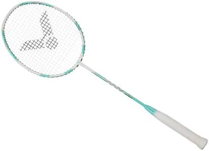 VICTOR Graphite Tk-15Light-U-6U Thruster Series Professional Badminton Racket Strung Badminton Racket -Turquoise Blue