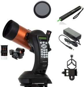 Celestron NexStar 4SE Computerized Telescope 11049 comes with extra Accessories Power Adapter | Phone Adapter | Laser Pointer | Moon Filter