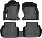 SMARTLINER Custom Fit All Weather 2 Row Black Floor Mat Liner Set Compatible with 2018-2023 Subaru Impreza/Subaru Crosstek