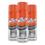 Mr Muscle Oven Cleaner, Heavy Duty Oven Cleaner & Degreaser for Burnt Grease & Food Spills, No-Scrub Formula for Quick Kitchen Cleaning, Fast-Acting Clean in Just 30 Minutes, 3 x 300ml