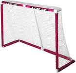 Official Pro PVC Hockey Goal - (1 ⅝” Plastic PVC Tubing) 6’ x 4’.Pro style regulation sized Plastic PVC hockey net. 1 ⅝” high impact tubing with a sleeve netting system. Assembles in minutes.