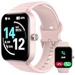 Smart Watch with Calling for Women, 100 Sports Modes Fitness Tracker for iPhone Android Phones, 1.8" Sleep Tracker with Heart Rate Blood Oxygen(SPO2) Monitor, Alexa Built in, Pink