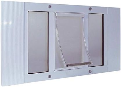 Ideal Pet Products 33SWDXL Aluminum Sash Window Pet Door, X-Large/10.5" x 15", White