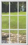 22 x 36 Entry Door Clear Glass Insert (9 Lite), White