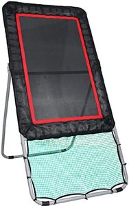 Kapler Folding Lacrosse Rebounder for Backyard - 8x4FT Bounce Back Net with Heavy-Duty Steel Frame & 3 Rebound Angles - Perfect for Lax Baseball Volleyball & Soccer Practice