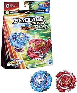 2 peonzas Beyblade Burst Quad Drive - Gilded Nemesis VS Salvage Vatryek Rashad [Hasbro]