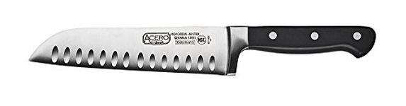 Winco Santoku Knife, 7-Inch, Stainless Steel