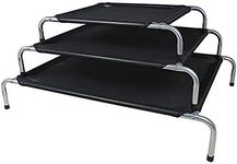 ZEEZ 60-ZBE04099 Platinum Elevated Pet Bed Medium 100x73x18cm, Black