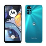 Motorola Mobility Moto g22 Smartphone 6.5 Inch HD+ Display, 50 MP Camera, 4 GB/64 GB, 5000 mAh, Android 12, Iceberg Blue