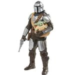 Star Wars Galactic Action The Mandalorian & Grogu Interactive Electronic 12-Inch-Scale Action Figures, Star Wars Toys for Kids Ages 4 and Up