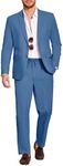 COOFANDY Men's 2 Piece Linen Suits 