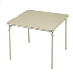 Meco Square Folding Table, 34 by 34-Inch, Buff