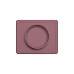 ezpz Mini Bowl - 100% Food Grade Silicone Suction Bowl with Built-in Placemat for Infants + Toddlers Promotes Baby Self-Feeding, Non-Slip, BPA Free, Dishwasher Safe, 237ml - 12 Months+ (Mauve)