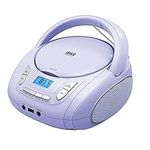 Portable CD Player Boombox with Bluetooth, FM Radio, USB MP3 Playback,3.5mm AUX Headphone Jack and USB Input, Compact CD Player Radio Stereo System,CD Players for Home, Kids, Gift