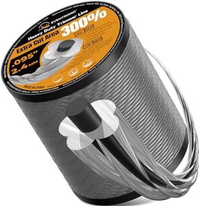 Eventronic Weed Eater String, 095'' Heavy Duty String Trimmer Line, Twisted Dual Core Weed Wacker String for Cordless String Trimmer, 3LBs/1050FT Universal Replacement Weed Trimmer Line