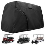 TwoPone Golf Cart Cover,420D Waterproof Golf Cart Seat Covers 6 Passengers ,Golf Cart Accessories Fits for Yamaha,Honda,Club Car,Ezgo Golf Carts