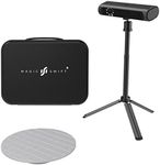 3DMakerpro Magic Swift Plus 3D Scanner 0.1mm Accuracy & 0.25mm Resolution, Wide Scanning Range and 10FPS Scan Speed with Portable Carry Case - Monochrome Premium Kit