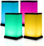 Friendship Lamp® Modern Design - Best Friend Lamps Wi-Fi Touch Lamp LED Light for Long-Distance, Connection, Relationship, Friendship, Gift, Over 200 Colors, App Setup - 4 Pack