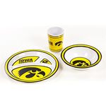 BSI NCAA Iowa Hawkeyes Kid's 3-Piece Dish Set