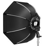 NEEWER 26''/65cm Octagonal Softbox Quick Release, with S-Type Bracket Mount, Carrying Bag Compatible with Neewer TT560 NW561 NW600 NW620 NW700 NW-670 750II and Q3 AD200Pro Flash Strobes-SF-RP26