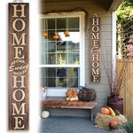 BXAIGR Home Sweet Home Sign for Front Door - 47 inch Outdoor Welcome Sign for Front door,Solid Wood Welcome Sign for Front Porch Standing,Rustic Front Door Decor Bless Signs,Front porch Decorations