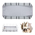 WMYYLX Guinea Pig Cage Tarp, Detachable Guinea Pig Cage Liner, Washable Tarp Bottom Guinea Pig Bedding for Rabbits Hamsters Hedgehogs Ferrets (Gray 120x60x11cm)