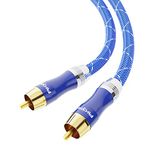 AKORD 1m RCA Digital Coaxial Stereo Audio Lead Cable - Gold Connectors - PRO Series for Surround Sound/Dolby/DTS (1 Metre)