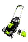 Greenworks 80V 21-Inch Self-Propelled Cordless Lawn Mower, 4Ah Battery and Charger Included