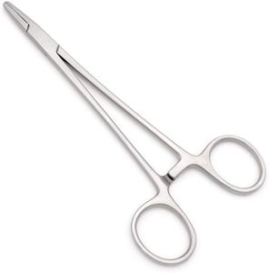 MEDOSI Mayo Hegar Needle Holder - Suture Needle Operating Clamps - Artery Locking Forcep 5.5" - Dental Operating Dissecting Plier (Mayo Hegar Needle Holder 5.5")