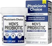 Physician's Choice Probiotics for Men - 70 Billion CFU - 8 Strains - w/Selenium & Organic Prebiotics - Supports Digestive Health, Microbiome, Colon, & Immune Health - Advanced Men's Probiotic - 30ct