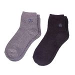 Earth Therapeutics Aloe Socks 2 Pair Per Package (Black and Gray)