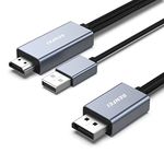 BENFEI HDMI to DisplayPort Cable, 6 Feet HDMI Source to DisplayPort Monitor Compatible with PC Graphics Card Laptop PS5 Xbox One(360) Supporting 4K@60Hz 2K@144Hz 1080P@165Hz