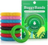 BuggyBands Mosquito Bracelets, 48 Pack Individually Wrapped, DEET Free, Natural and Waterproof Band