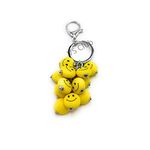 VS Club Combo Of 2 Smiley Metal Antique Keychain For Men Women, Girls, Boys Stylish/Key Ring Hook Key Chain Holder For Bikes Car Home For Gift | Combo, Yellow