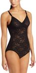 Bali Women's Shapewear Lace 'N Smooth Body Briefer, Black, 38B