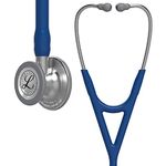 3M Littmann Cardiology IV Diagnostic Stethoscope, Standard-Finish Chestpiece, Navy Blue Tube, Stainless Stem and Headset, 27 inch, 6154