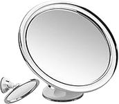 GOOHOME Shaving Mirror 360° Swivel Fogless Shower Mirror Anti-Fog Bathroom Mirror Cosmetic Mirror Make-Up Mirror with Powerful Suction Cup for Shower