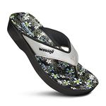 Aerosoft Womens Gliteratti Flip Flop, Adult, Anette Silver, 8