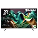 Hisense 139 cm (55 inches) U6N PRO Series 4K Ultra HD Smart QLED Mini LED TV 55U6N PRO (Black)
