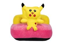 AVSHUB Baby Sofa Seat Or Rocking Chair for Kids 0 to 3 Years Soft Plush Cushion Supporting Training Seat Playing Sofa Chair for Kids Baby Boy Girl (Yellow Pikachoo Shape)