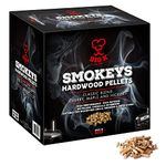 Big K Smokey's Premium Hardwood Pellets - 9 kg Box of 100% Natural Classic Blend Cherry, Maple & Hickory BBQ Wood Smoking Pellets with Topline Card for Woodfire Grills, Smokers & Pizza Ovens.